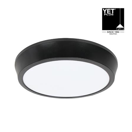 YETPLUS LED SURFACE DOWNLIGHT 9003 18W 4000K BLACK ROUND