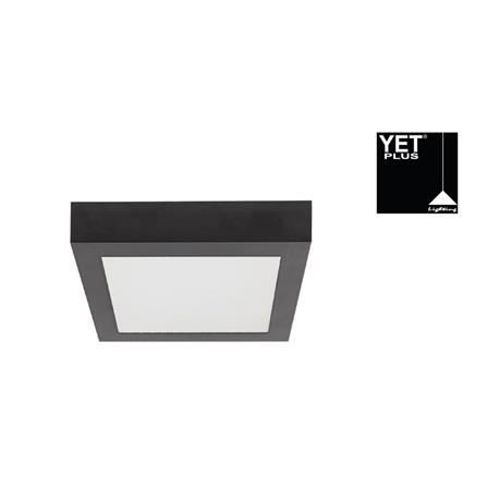 YETPLUS LED SURFACE DOWNLIGHT 18W 4000K BLACK SQUARE