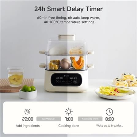 SIMPLUS FOOD STEAMER DZEG004CW00-S 1000W 9L