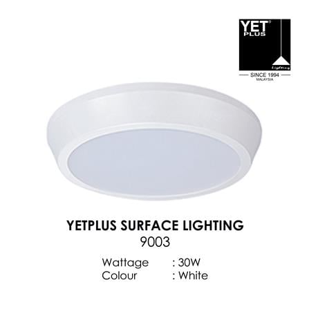 YETPLUS LED SURFACE DOWNLIGHT 9003 30W 4000K WHITE ROUND