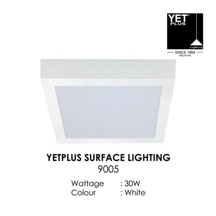 YETPLUS LED SURFACE DOWNLIGHT 9005 30W 3000K WHITE SQUARE