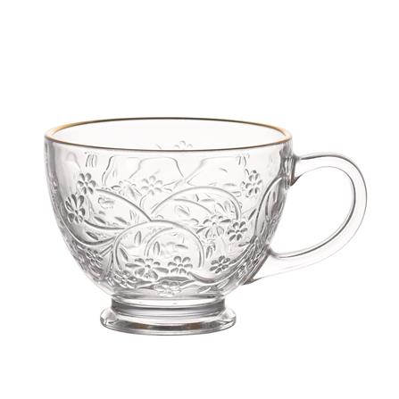 ROYAL DAISY GOLD RIM CUP SET 6-PC  (240ML/8.4OZ) JHXZ40111XC1