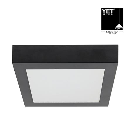 YETPLUS LED SURFACE DOWNLIGHT 9005 30W 6500K BLACK SQUARE