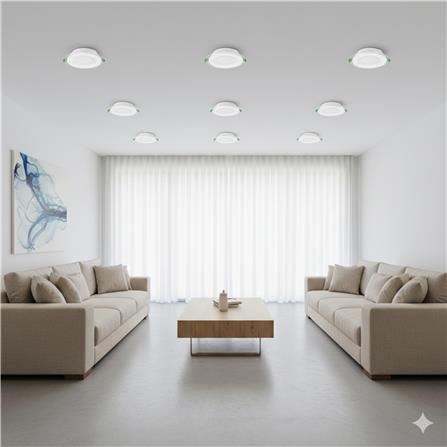 YETPLUS LED RECESSES DOWNLIGHT 5017 12W 3C GLASS ROUND