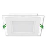 YETPLUS LED RECESSED DOWNLIGHT 5018 18W 3-COLOUR GLASS SQUARE