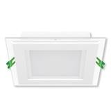 YETPLUS LED RECESSED DOWNLIGHT 5018 12W 3-COLOR GLASS SQUARE