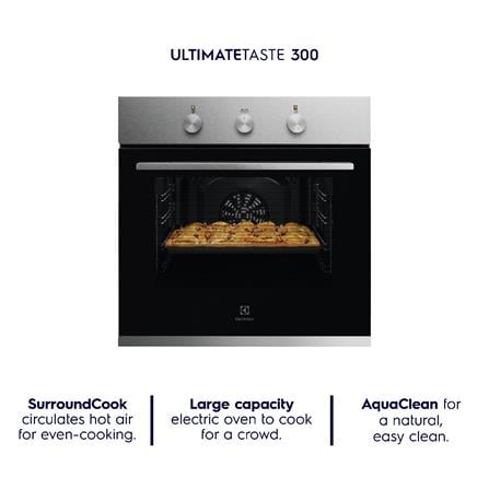 ELECTROLUX BUILT-IN OVEN KOH2H00BX 65LITER 7PROGRAM MECHANICAL (KNOB)