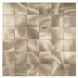 TARA PEEL & STICK ALUMINIUM WALL STICKER 30X30CM GOLD SQ 2S