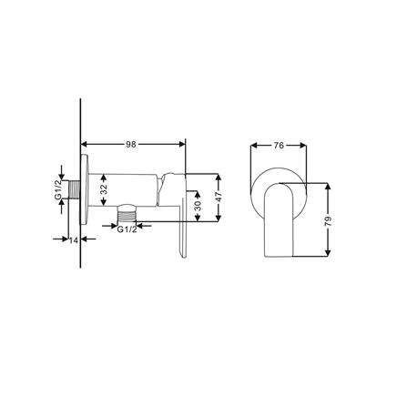RASLAND STOP VALVE RA C311-129MT