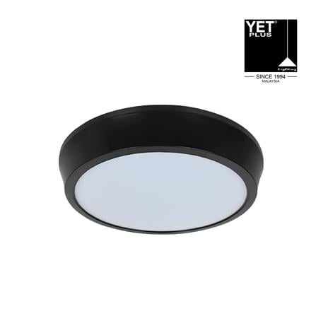 YETPLUS LED SURFACE DOWNLIGHT 9015 20W 3-COLOR BLACK ROUND