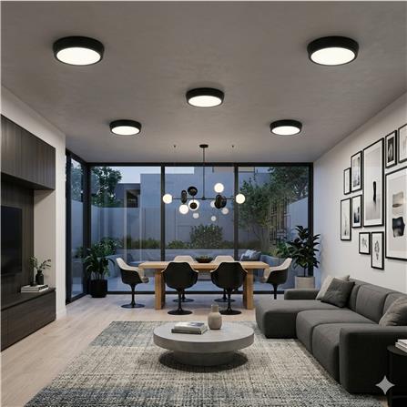 YETPLUS LED SURFACE DOWNLIGHT 9015 20W 3-COLOR BLACK ROUND