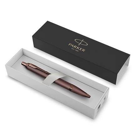 PARKER IM MONO BURGUNDY BALLPOINT PEN MEDIUM BLACK TB