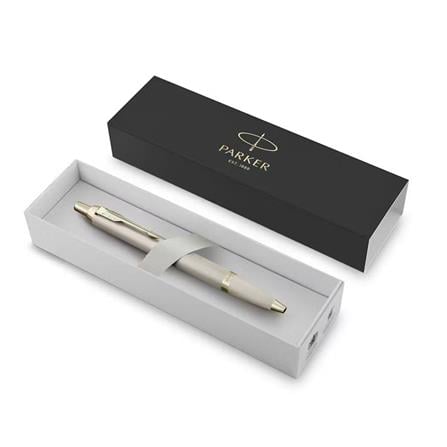 PARKER IM MONO CHAMPAGNE BALLPOINT PEN MEDIUM BLACK TB