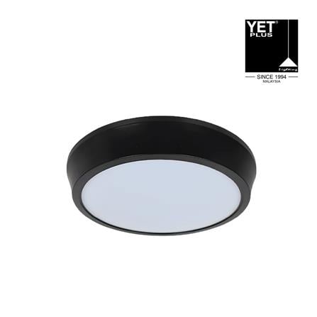 YETPLUS LED SURFACE DOWNLIGHT 9015 12W 3-COLOR BLACK ROUND