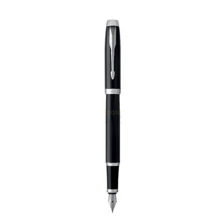 PARKER IM BLACK LACQUER CHROME TRIM FOUNTAIN PEN MEDIUM TB