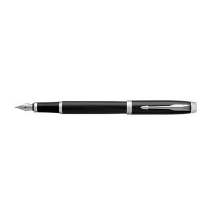 PARKER IM BLACK LACQUER CHROME TRIM FOUNTAIN PEN MEDIUM TB