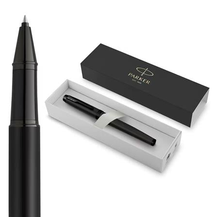 PARKER IM MATTE BLACK BLACK TRIM ROLLERBALL HD TB