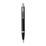 PARKER IM BLACK LACQUER CHROME TRIM BALLPOINT PEN MEDIUM BLACK TB