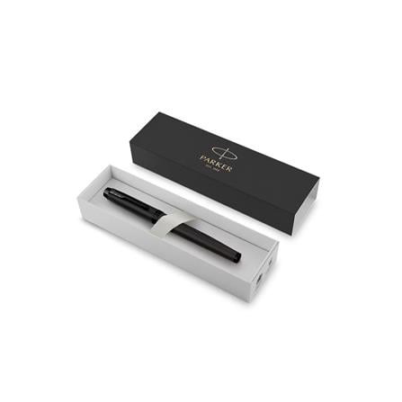 PARKER IM MATTE BLACK BLACK TRIM FOUNTAIN PEN FINE+CONVERTER TB
