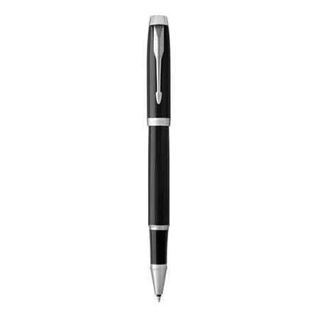 PARKER IM BLACK LACQUER CHROME TRIM ROLLERBALL PEN HD TB
