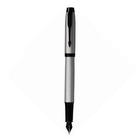 PARKER IM MATTE GREY BLACK TRIM FOUNTAIN PEN FINE+CONVERTER TB