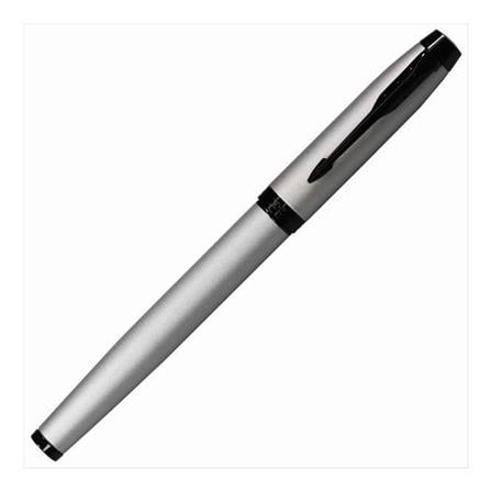 PARKER IM MATTE GREY BLACK TRIM FOUNTAIN PEN FINE+CONVERTER TB
