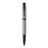 PARKER IM MATTE GREY BLACK TRIM ROLLERBALL HD TB