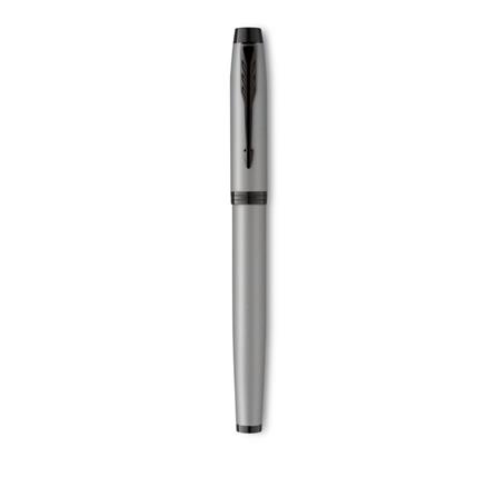 PARKER IM MATTE GREY BLACK TRIM ROLLERBALL HD TB