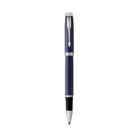 PARKER IM MATTE BLUE CHROME TRIM ROLLERBALL PEN HD TB