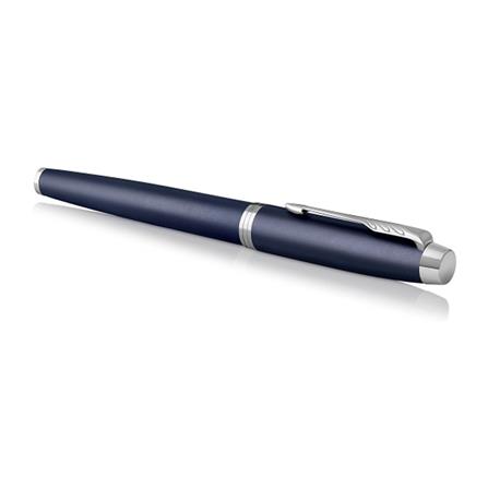 PARKER IM MATTE BLUE CHROME TRIM FOUNTAIN PEN MEDIUM TB