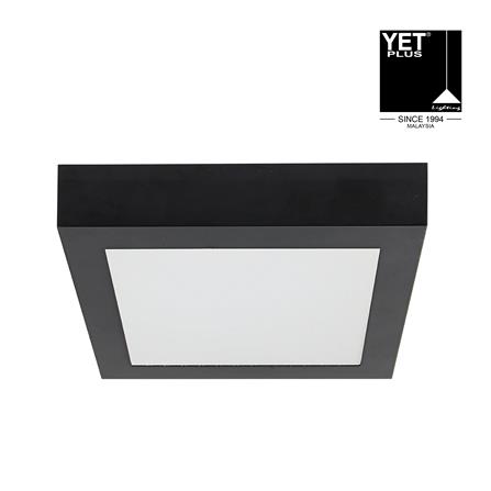 YETPLUS LED SURFACE DOWNLIGHT 9016 30W 3-COLOR BLACK SQUARE
