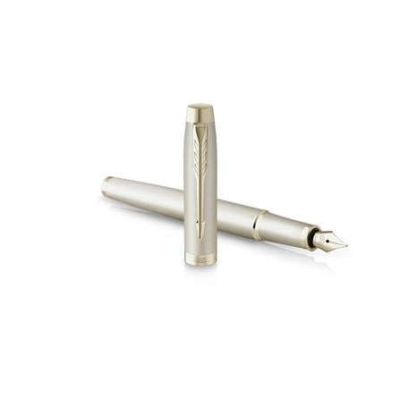 PARKER IM MONO CHAMPAGNE FOUNTAIN PEN FINE+CONVERTER TB