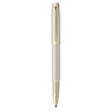 PARKER IM MONO CHAMPAGNE ROLLERBALL PEN MEDIUM BLACK TB