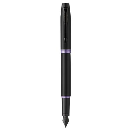 PARKER IM VIBRANT RING AMETHYST PURPLE BLACK TRIM FOUNTAIN PEN FINE+CONVERTER TB