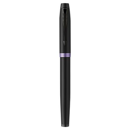 PARKER IM VIBRANT RING AMETHYST PURPLE BLACK TRIM FOUNTAIN PEN FINE+CONVERTER TB