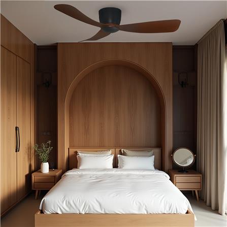 ALPHA ALKOVA MILI HG 3B CEILING FAN 52" WALNUT