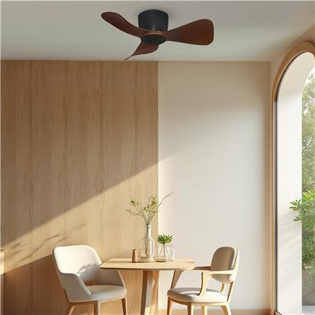 ALPHA ALKOVA MILI HG 3B CEILING FAN 33" WALNUT