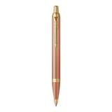 PARKER IM RITUAL ORANGE GOLD TRIM BALLPOINT PEN MEDIUM BLACK TB