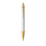 PARKER IM PREMIUM PEARL GOLD TRIM BALLPOINT PEN MEDIUM BLACK TB