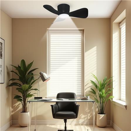 ALPHA ALKOVA MILI HG LED 3B CEILING FAN 33" MATT BLACK