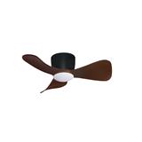ALPHA ALKOVA MILI HG LED 3B CEILING FAN 33" WALNUT