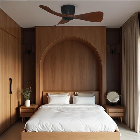 ALPHA ALKOVA MILI HG 3B CEILING FAN 42" WALNUT