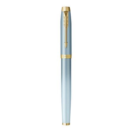 PARKER IM RITUAL TURQUOISE GREEN GOLD TRIM ROLLERBALL PEN MEDIUM BLACK TB