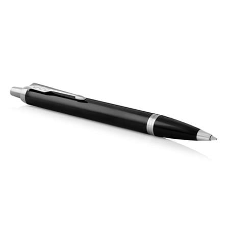 PARKER IM MATTE BLACK CHROME TRIM BALLPOINT PEN MEDIUM BLACK TB