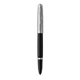 PARKER 51 BLACK CHROME TRIM FOUNTAIN PEN FINE+CONVERTER TB