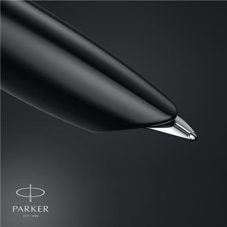 PARKER 51 BLACK CHROME TRIM FOUNTAIN PEN FINE+CONVERTER TB