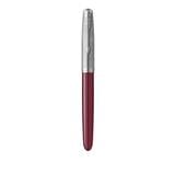 PARKER 51 BURGUNDY CHROME TRIM FOUNTAIN PEN FINE+CONVERTER TB
