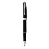 PARKER SONNET BLACK CHROME TRIM ROLLERBALL PEN HD TB