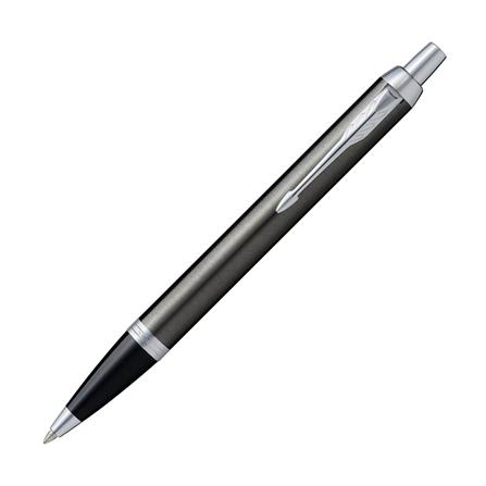 PARKER IM DARK ESPRESSO CHROME TRIM BALLPOINT PEN MEDIUM BLACK TB