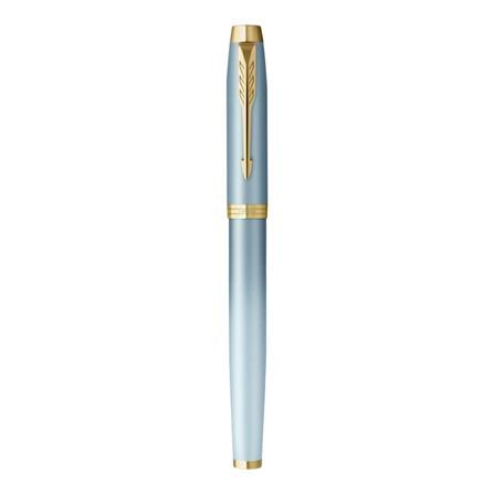 PARKER IM RITUAL TURQUOISE GREEN GOLD TRIM FOUNTAIN PEN FINE+CONVERTER TB